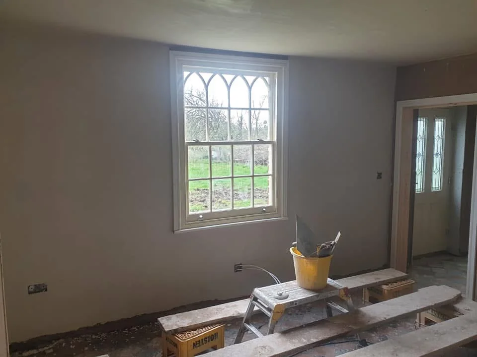 Room with bifold doors