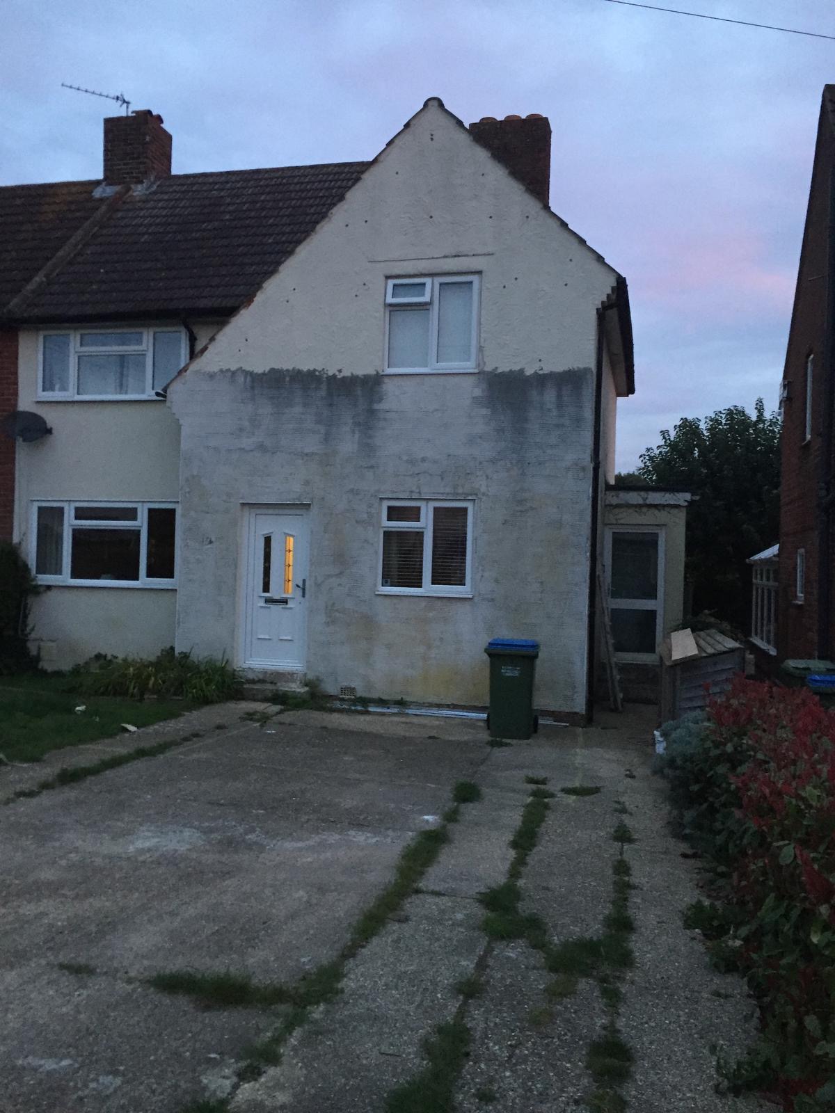 Exterior before work