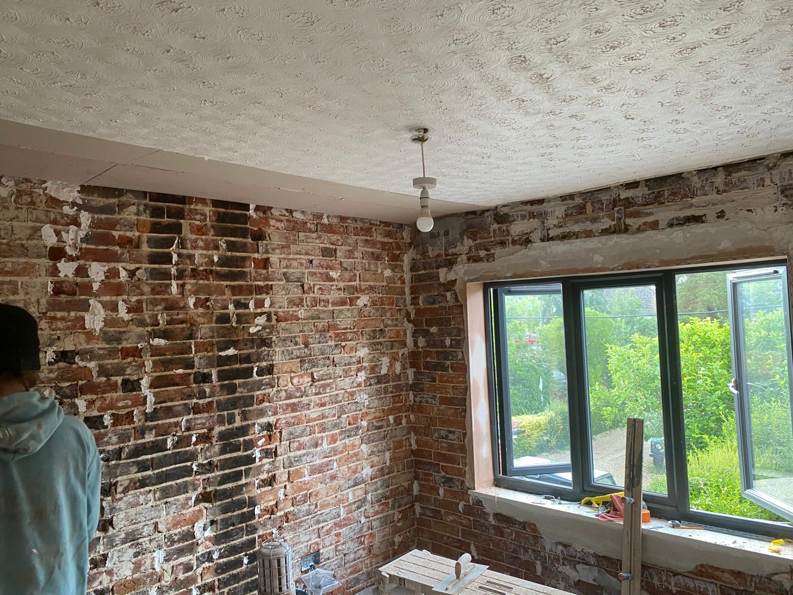 Room before plastering and finishing